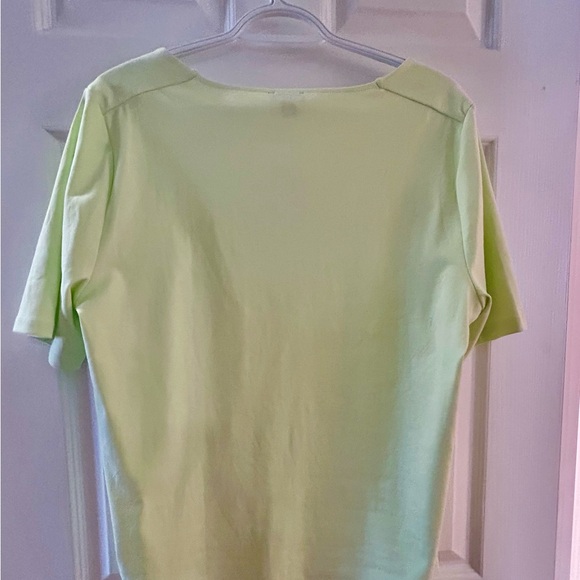 Ann Taylor Factory NWT Pistachio Green Square Neck Stretch Top - Size XL - Picture 3 of 7